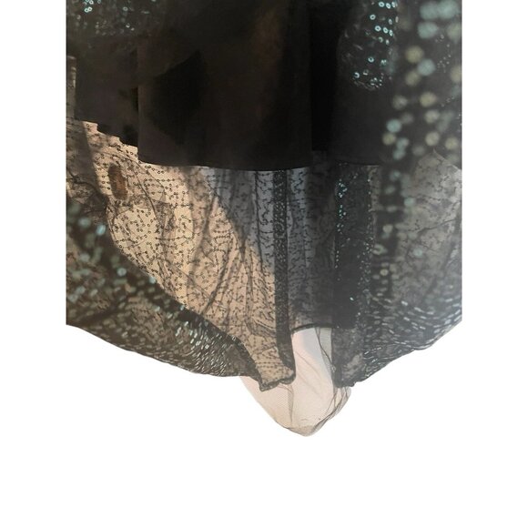 NECESSARY OBJECTS Ady Gluck-Frankel Women's XS/Small Sequin Skirt Y2K Pull On - Picture 4 of 10